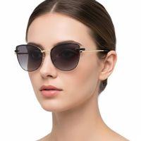 2w1 Okulary damskie do komputera + nakładka przeciwsłoneczna na magnes Clip