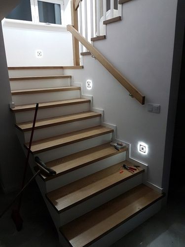 Lampka schodowa LED 230V oświetlenie schodowe 2W Z na Arena.pl