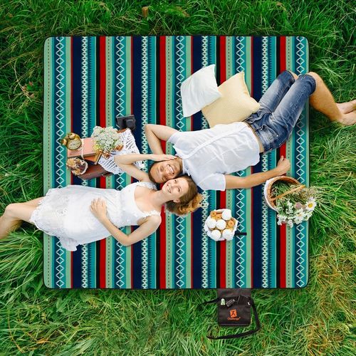 KOC PIKNIKOWY MAXI PLAŻOWY MATA IZOLACJA DUŻA Z UCHWYTEM XXL 2x2m Challenge na Arena.pl