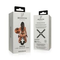 krzyżak do krępowania bedroom fantasies hogtie czarny