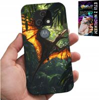 ETUI DO MOTOROLA MOTO E7 PLUS - DINO DINOZAUR PTERODAKTYL FUTERAŁ PLECKI
