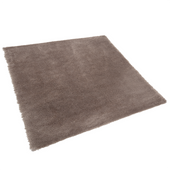 Dywan shaggy 200 x 200 cm brązowy EVREN