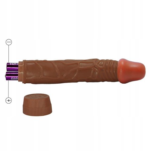 Wibrator, penis realistyczny z żyłami. Do penetracji pochwy. Na baterie na Arena.pl