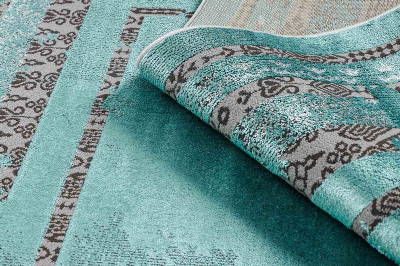 RUG/LU/WELLI/FRAME3/GREEN+ANTHRACITE/160x220 zdjęcie 7