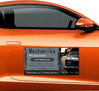Magnes na auto reklama magnetyczna projekt w cenie MECHANIKA POJAZDOWA