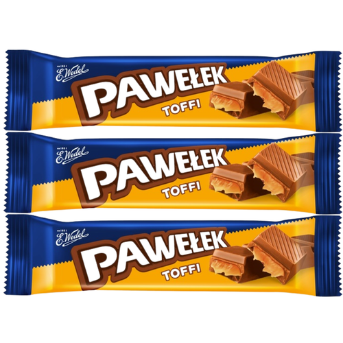 E. Wedel Pawełek Batonik mleczny toffi 45 g x 3 sztuki na Arena.pl