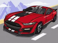 Malowanie po numerach - Fajny samochód Kids