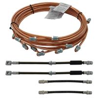 Opel Vectra B Przewody hamulcowe sztywne miedziane + przewody elastyczne