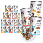 KARMA DLA KOTA - MOKRA KARMA PUSZKA MIX SMAKÓW KAWAŁKI 20x415g | TufTuf