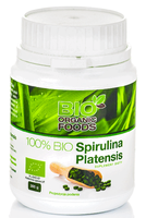 Spirulina Platensis BIO (250 mg) 1200 Tabletek - BIO Organic Foods