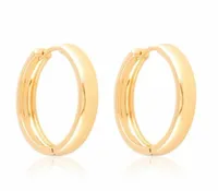 KOLCZYKI ZŁOTE STAL CHIRURGICZNA KOŁA KÓŁKA 2,5 CM