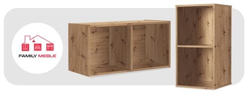 Regał półka organizer pojemnik stojak na płyty winylowe segregatory Cubo 2 na Arena.pl