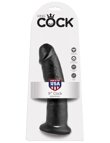 King Cock 9" Cock Black na Arena.pl