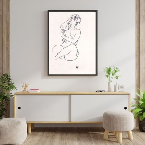 Nude, Egon Schiele - plakat 70x100 cm na Arena.pl