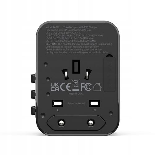 Uniwersalna Przejściówka ADAPTER Gniazda USA UK EU AUST Ładowarka USB na Arena.pl