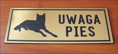 TABLICZKA NA DRZWI z nazwiskiem GRAWEROWANA 11cm na Arena.pl