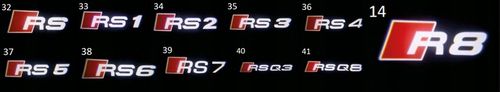 LED LOGO PROJEKTOR AUDI A1 A3 A4 A5 A6 A7 A8 Q3 Q5 Q7 R8 TT na Arena.pl