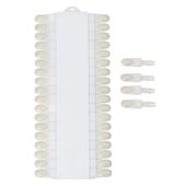 Wzornik kolorów, próbnik lakierów z wyciągnami tipsami 36 kolorów prostokątny mleczny