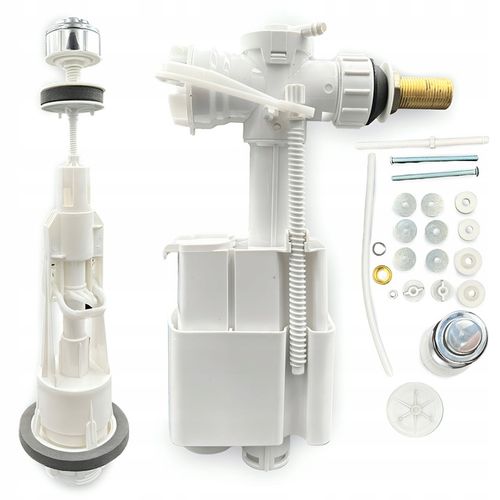 MECHANIZM ZAWÓR SPUSTOWY NAPEŁNIAJĄCY SPŁUCZKI UNIWERSALNY DO WC TOALETY na Arena.pl