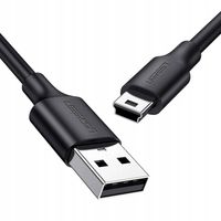 2 x Kabel USB UGREEN US132 Mini USB 0.25m Ładowanie i Dane Czarny
