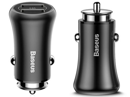 Ładowarka samochodowa Baseus Gentleman 4.8A 2x USB black na Arena.pl