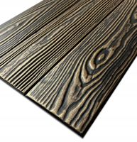 Czarne drewno Panele ścienne 3D KASETONY SUFITOWE złote deska P4-Cz-ZŁ 1x