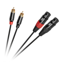 Kabel połączeniowy Cabletech  XLR - 2RCA  1m