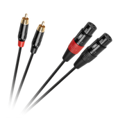 Kabel połączeniowy Cabletech  XLR - 2RCA  1m