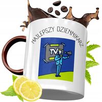 Kubek Bordowy Dla Dziennikarza Na Urodziny Prezent Z Nadrukiem Ze Zdjęciem