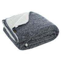 Koc dwustronny PANDA 150X200 granatowy + biały