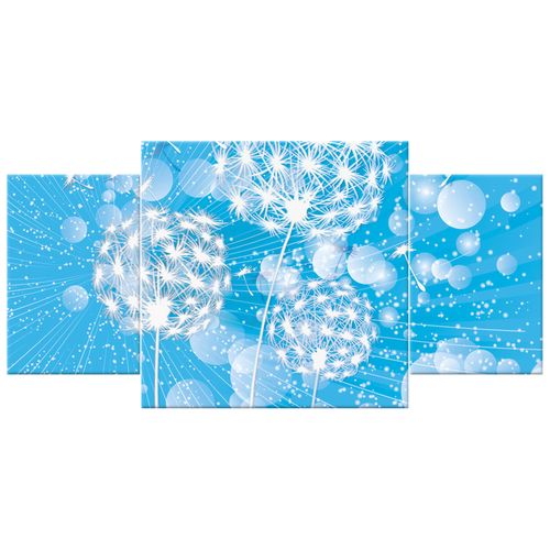 Obraz 80X40 Dmuchawce Abstrakcja Błękitne Tle na Arena.pl