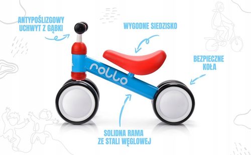 ROWEREK BIEGOWY STABILNY Meteor Rollo 12m+ na Arena.pl