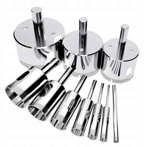 OTWORNICE DIAMENTOWE DO PŁYTEK GRESU SZKŁA KORONKA ZESTAW 10 szt na Arena.pl