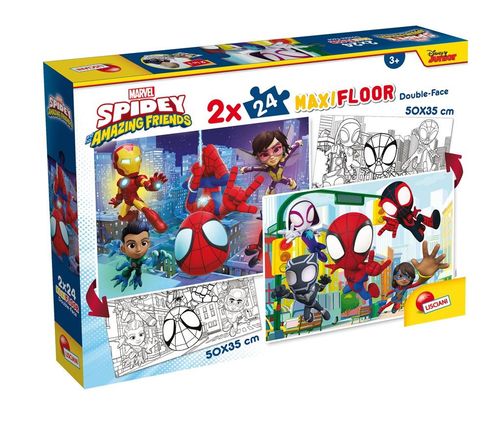 lisciani marvel puzzle df maxi floor 2 x 24 spidey na Arena.pl