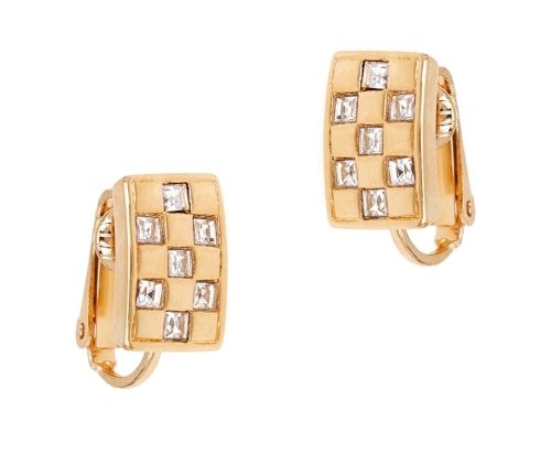 Klipsy szachownica (E8206AU) zdjęcie 1