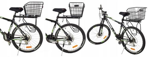 KOSZ NA ROWER METALOWY TYLNY KOSZYK ROWEROWY NA BAGAŻNIK na Arena.pl