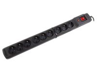 Armac Multi M9 Listwa 9 Gniazd, 5m, Czarna, Przeciwprzepięciowa