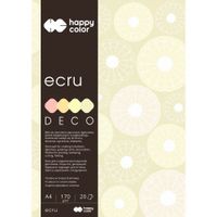 BLOK A4 170G DECO ECRU HAPPY COLOR