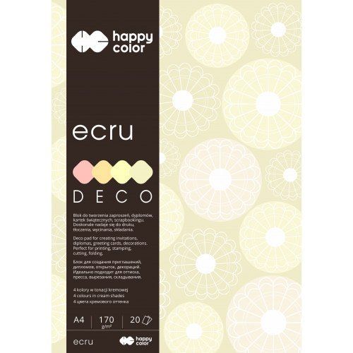 BLOK A4 170G DECO ECRU HAPPY COLOR na Arena.pl