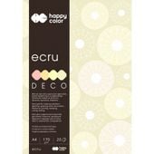 BLOK A4 170G DECO ECRU HAPPY COLOR