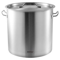 garnek gastronomiczny z pokrywą stalową 33l kinghoff kh-1964