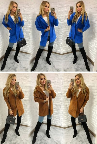 Sweter ALPAKI kurtka WEŁNA MODNE KOLORY oversize zdjęcie 15