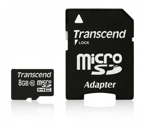 Transcend microSD 8GB Class10 + adapter PREMIUM na Arena.pl