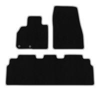 Dywaniki welurowe CARLUX-SILVER czarne/srebrne do Renault Espace 2015-