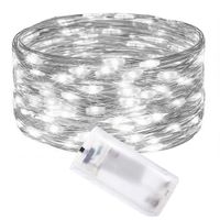 Lampki choinkowe 100 LED druciki mikro na baterie