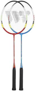 Zestaw rakietek do badmintona 2 sztuki Wish Alumtec 329K niebieski+czerwony