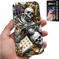 ETUI DO MOTOROLA MOTO G10 POWER - KRÓL POKER KOŚCI AS WZORY DLA MĘŻCZYZN