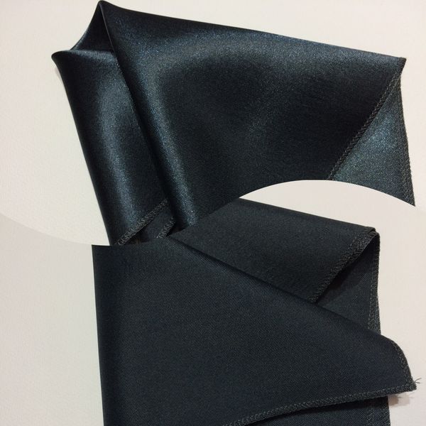 Poszetka satynowa grafitowa zdjęcie 1