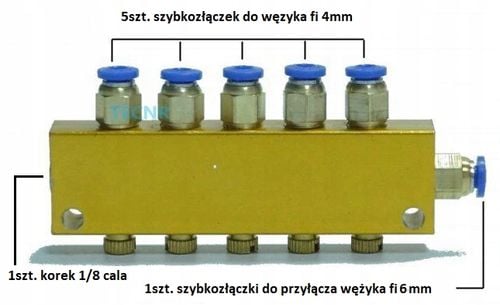 ROZDZIELACZ CENTRALNEGO SMAROWANIA CNC TOKARKI 5P na Arena.pl