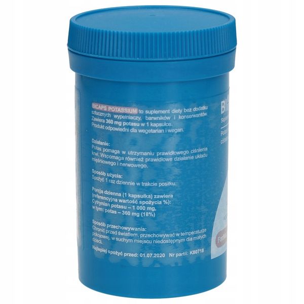 FORMEDS BICAPS POTASSIUM CYTRYNIAN POTASU 1000 MG zdjęcie 9